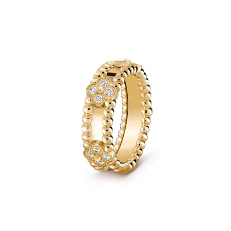 van cleef and arpels clover replica ring|van cleef arpels wedding ring.